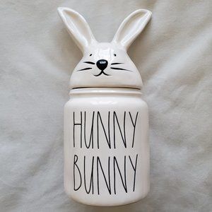 Rae Dunn Artisan Collection Hunny Bunny Canister Container Easter Large Rabbit